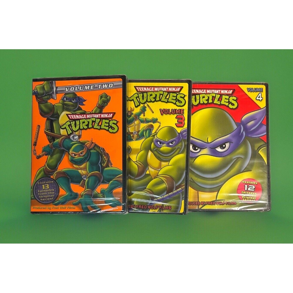 Teenage Mutant Ninja Turtles Original TV Series Vol 2,3 & 4 DVD New Sealed2005-6